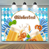 Blau Flagge Oktoberfest Deutsch Festival Hintergrund